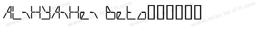 AliHYAiHei Beta字体转换